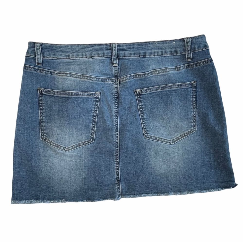 Altar'd State Santa Clara Embroidered Denim Skirt - Picture 4 of 8